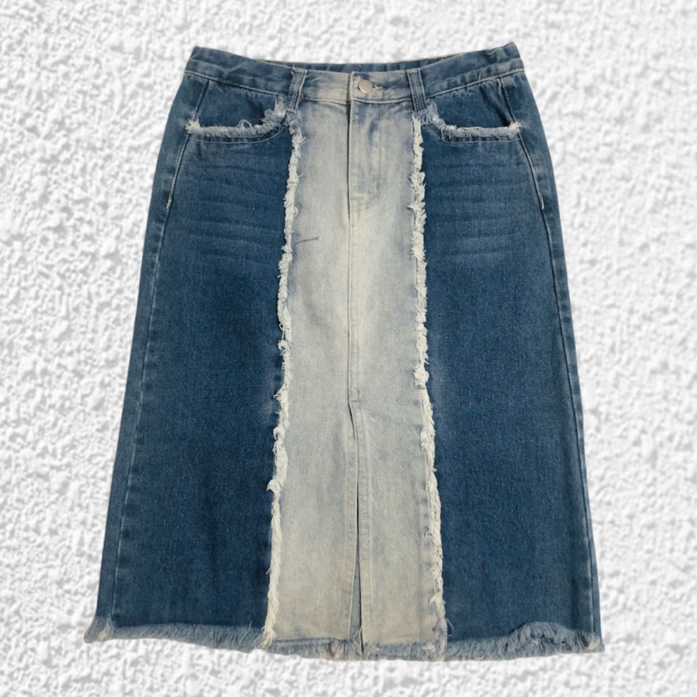 Hayden Patchwork Denim Skirt Size S